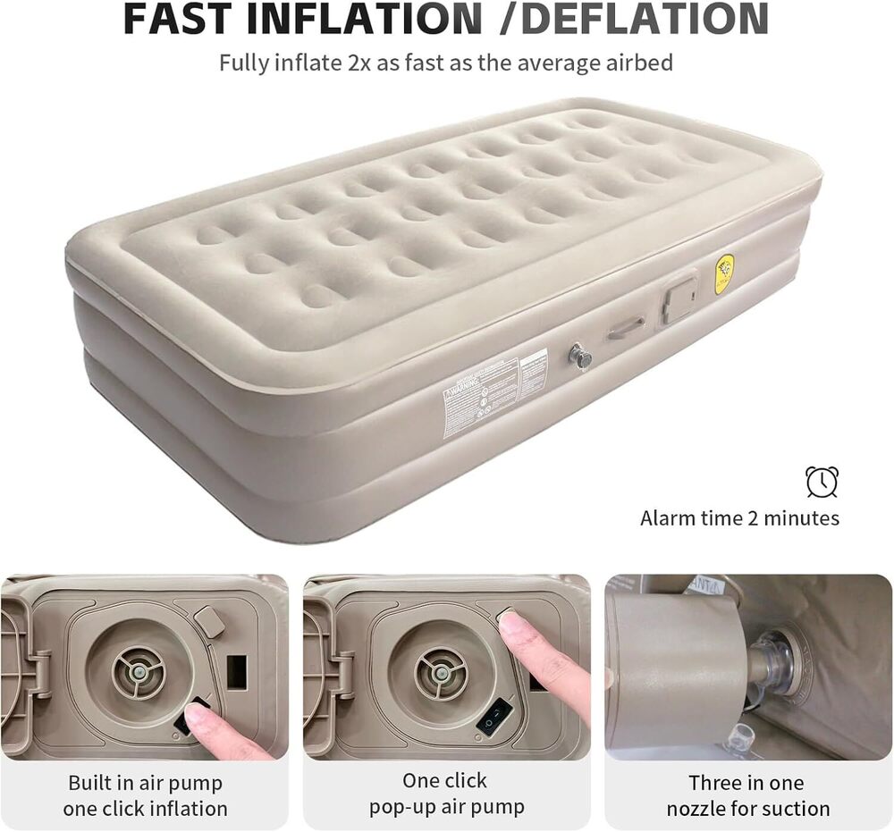 Air Mattress With Built In Pump - Application: Soft And Comfortable Top Layer: The Plush