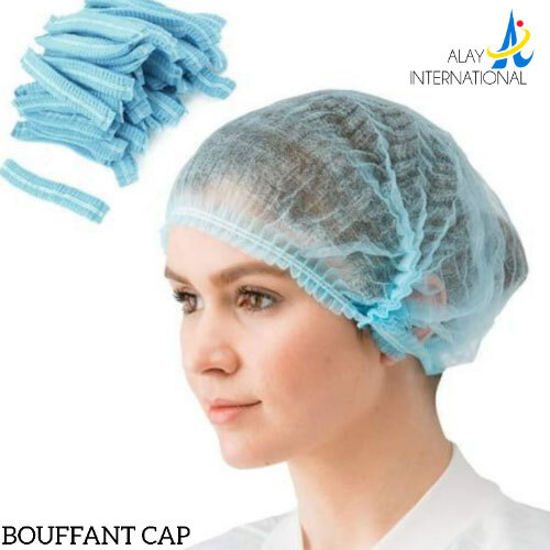 Disposable Bouffant Cap - Color: Blue