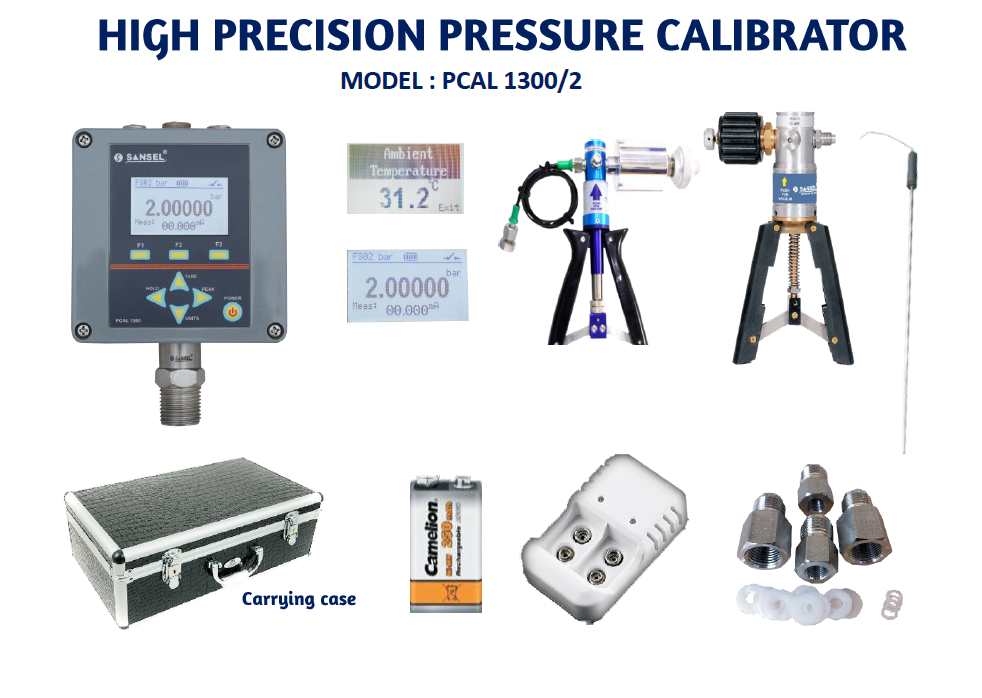 High Precision Pressure Calibrator - Color: Gray