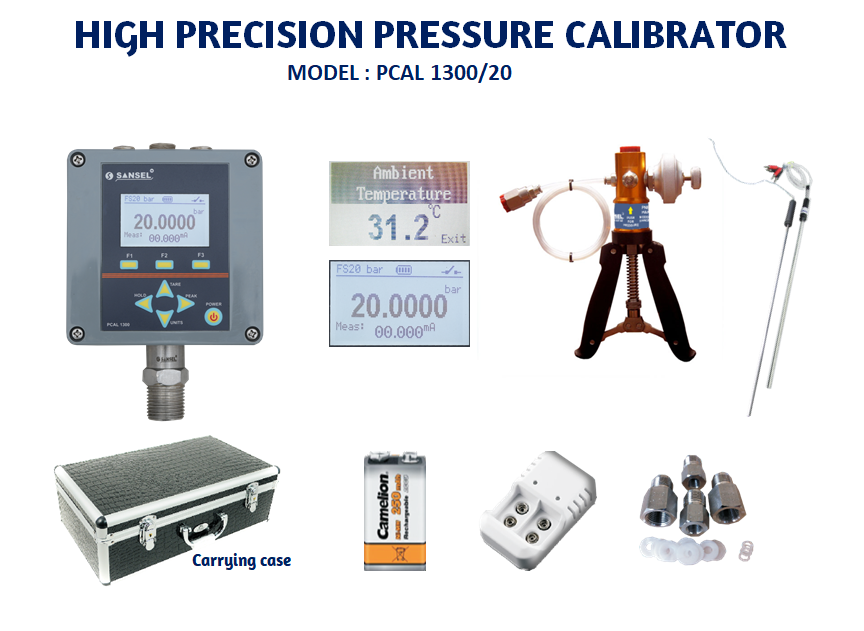 High Precision Pressure Calibrator Pcal 1300/20 - Color: Gray