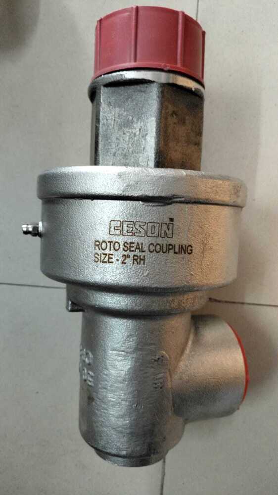 Roto Seal Coupling - Stainless Steel, 1/2 Inch Size | Silver Finish, Suitable For Hydraulic Pipe Applications, 1000 Rpm
