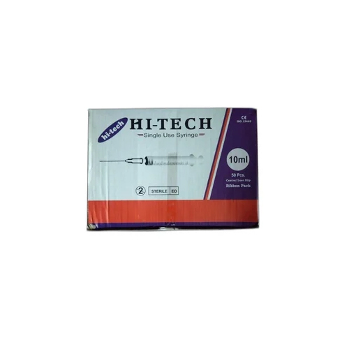 Hi-Tech 10Ml Disposable Syringe - Needle Material: Stainless Steel