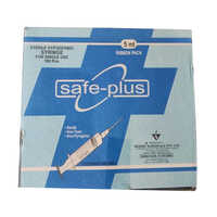 5ml Safe Plus Sterile Hypodermic Syringe - Stainless Steel Needle, Single Use, Disposable | Perfect For Hospitals And Clinics