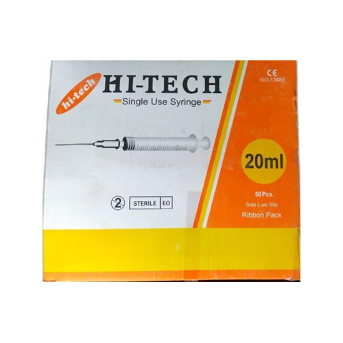 Hi Tech 20Ml Disposable Syringe - Needle Material: Stainless Steel