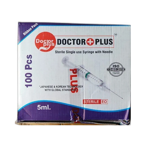 Doctor Plus 5Ml Syringe - Needle Material: Stainless Steel