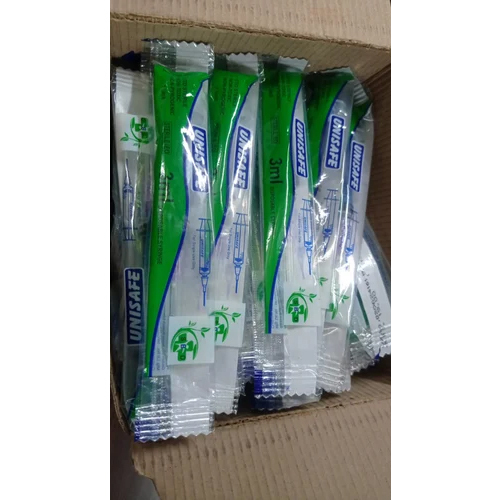 3ml Disposable Syringe With Needles - Stainless Steel Needle, 3ml Size, Single Use | Ideal for Hospital and Clinic Applications