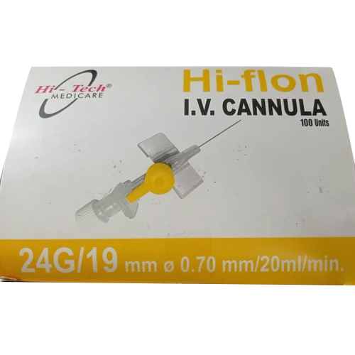 Hi Flon Plastic Iv Cannula - Color: White