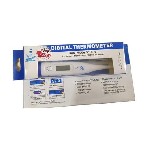 K Life Thermometer - Color: White