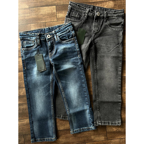 Kids Regular Fit Jeans - Cotton, Different Sizes Available, Multicolor | Trendy Plain Design, High Quality, Washable For Easy Maintenance