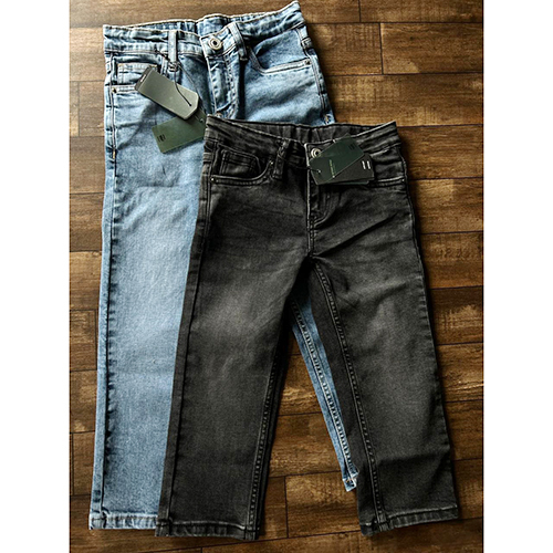 Kids Regular Fit Jeans - Cotton, Different Sizes Available, Multicolor | Trendy Plain Design, High Quality, Washable For Easy Maintenance