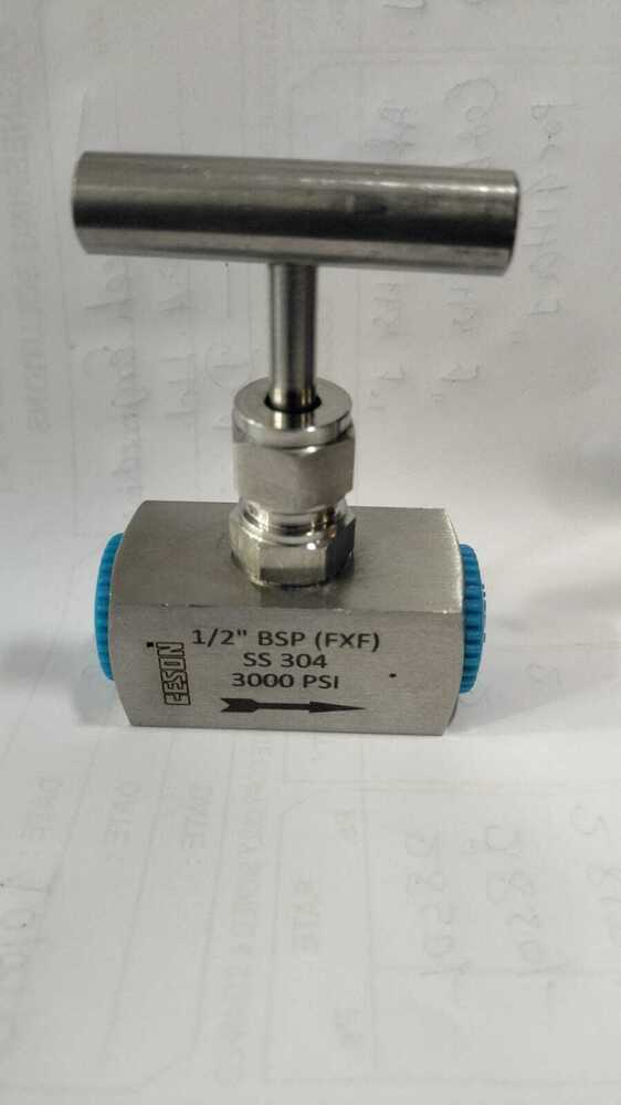 Ss Needle Valve - Stainless Steel, 1/4 Inch Size, Silver Color - Precise Flow Control, Corrosion Resistance, Durable, Versatile For Chemicals And Beverages