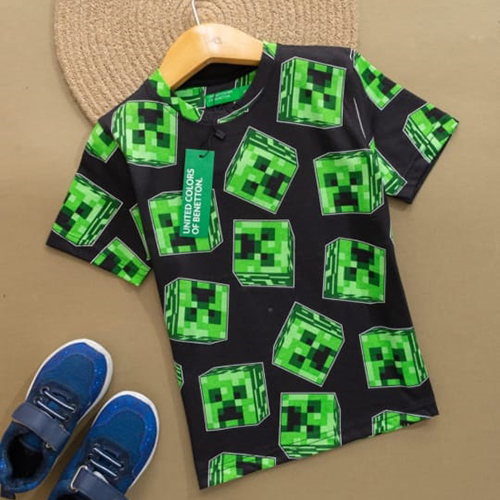 Regular Fit Cotton T-Shirt - Age Group: Kids