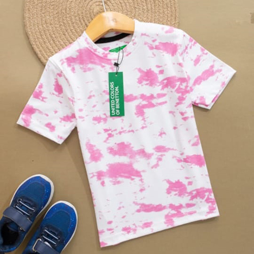 Kids Printed Cotton T-Shirt - Color: Multicolor