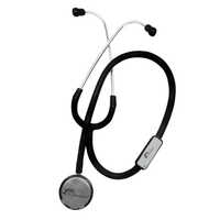 Dr Morepen Stethoscope - Stainless Steel & Plastic, Black Color Code | High-quality, Perfect For Clinical Checkups And Accurate Diagnoses