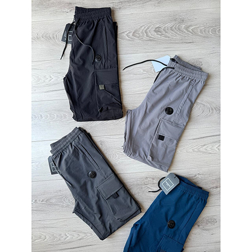 Mens Poly Cotton Cargo Track Pant