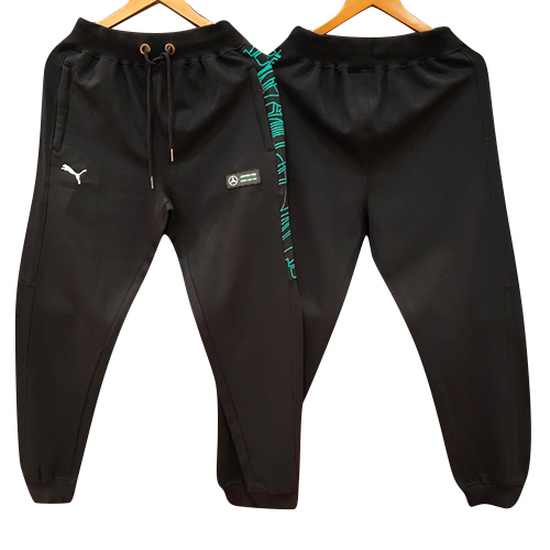 Mens Cotton Black Cargo Track Pant