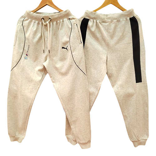Mens Cotton Beige Cargo Track Pant