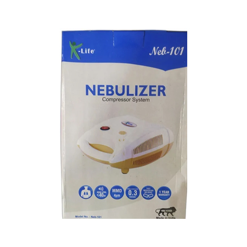 K Life Neb-101 Nebulizer Compressor System - Color Code: White