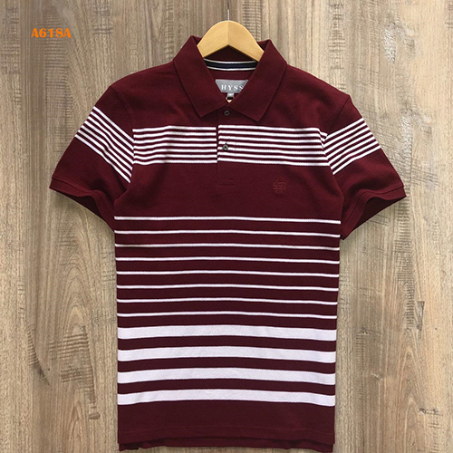 Hosiery Striped Polo T-Shirt - Age Group: Mens