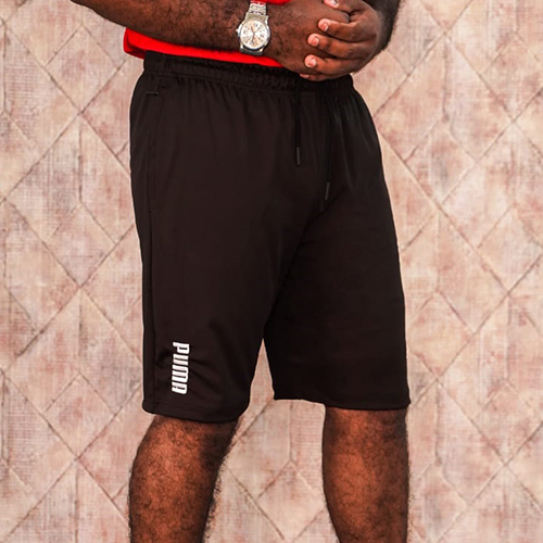 Mens Brown Cotton Short