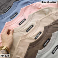 Stylish Plain Round Neck T-Shirt