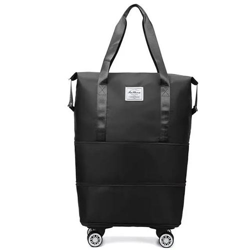 Black Travel Foldable Bag