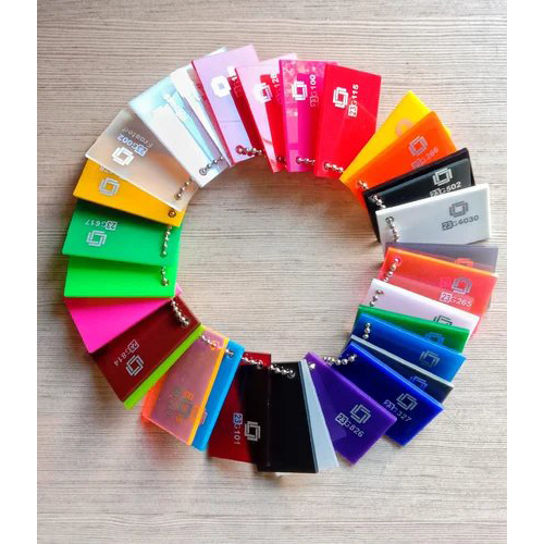 Acrylic plan colour sheet