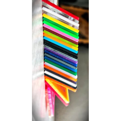 Acrylic Plan Colour Sheet - Color: Multi Color