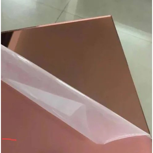 Acrylic Copper Mirror Furniture Sheet - Color: Transparent