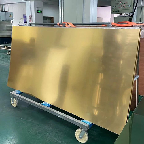 Acrylic Mirror Sheet - Color: Golden