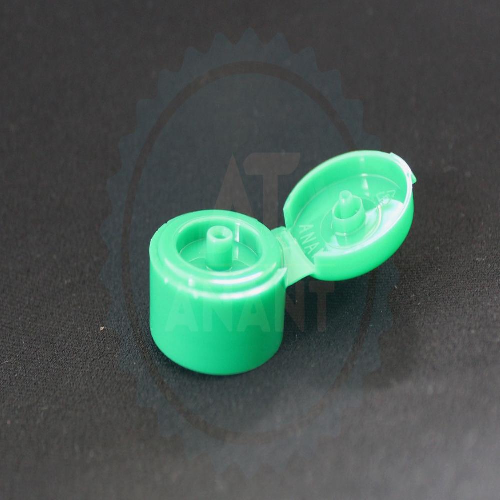 24Mm Snap Fit Flip Top Cap - Color: Green