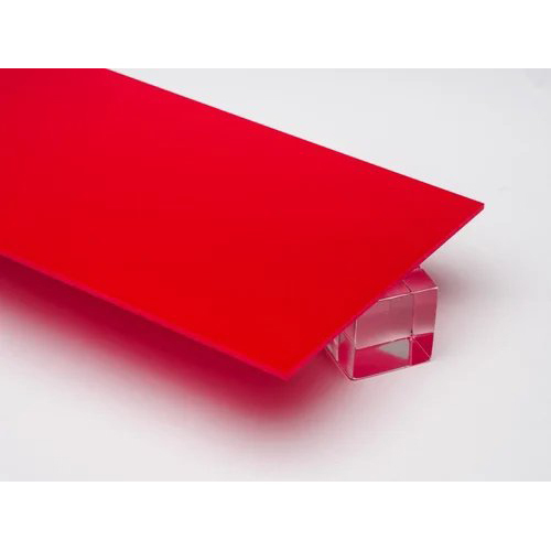 Cast acrylic red plan sheet