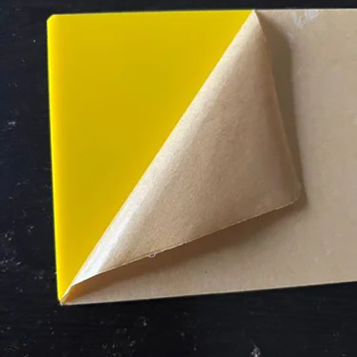 Cast acrylic yellow sheet