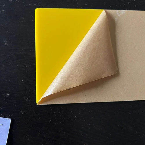 Cast acrylic yellow sheet