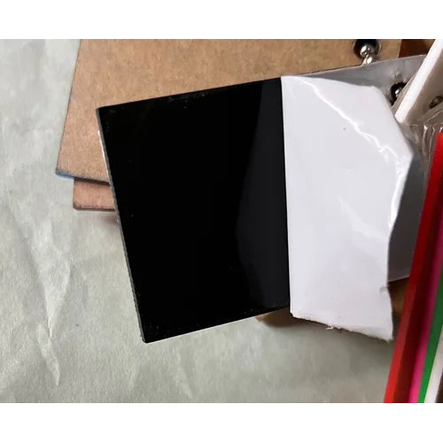 Acrylic Black Plan Sheet - Color: Transparent