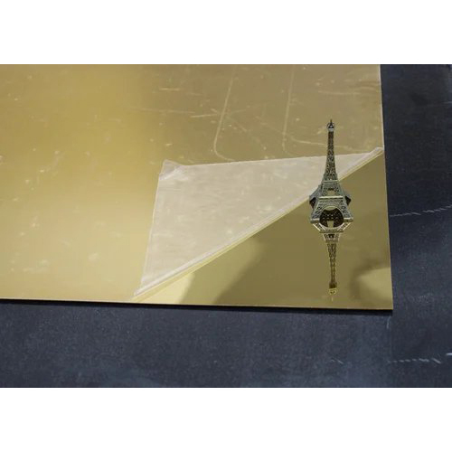 Acrylic Mirror Sheet - Color: Golden And White