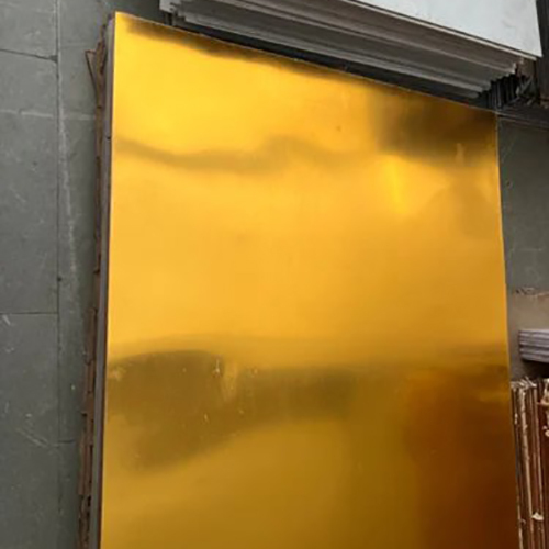 Acrylic Mirror Sheet - Color: Golden And White
