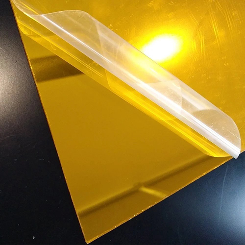 Acrylic Mirror Sheet - Color: Golden And White