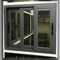Domal Sound Proof Sliding Windows - Color: Black
