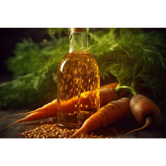 Carrot Seed Oil - Amber To Pale Orange-brown Hue, Earthy Sweet Woody Aroma | Enriched With Luteolin Flavones For Natural Vitality