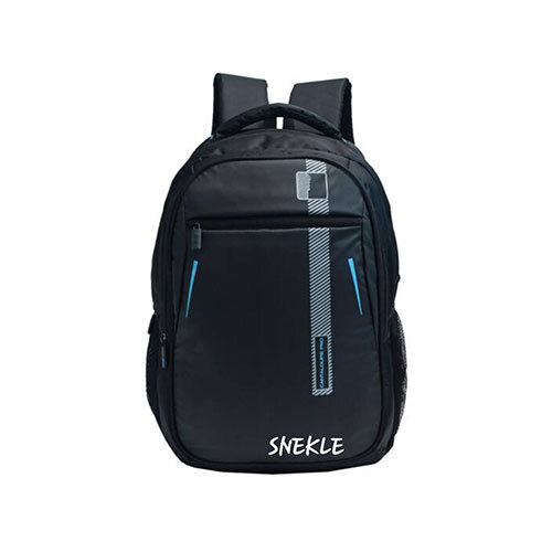 SNEKLE BYET Stylish Laptop School Backpack - Polyester & Nylon, 15/16 Inch Padded Compartment, Black with Multiple Organizers for School & Travel