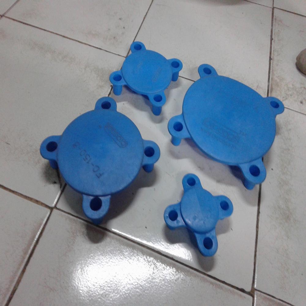 Pull-push Production Cap - Ldpe Material, Customized Size, Blue Color | Versatile Round Design, Any Neck Size