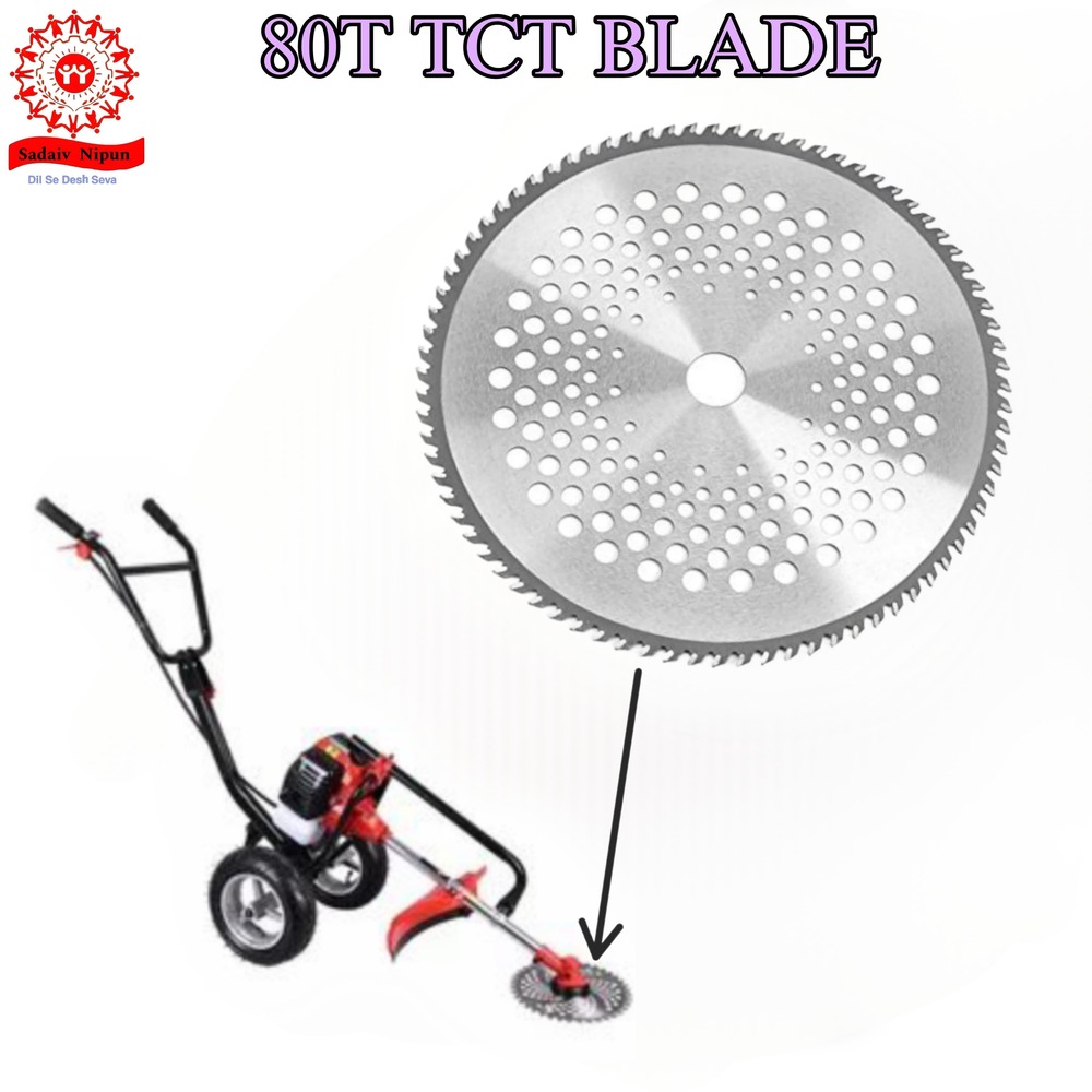 Bb005 Heavy-duty 2 T Blade For Brush Cutters Designed For 35cc, 52cc, 63cc, 72cc Trimmers Ideal For Efficient Crop And Tree Cutting