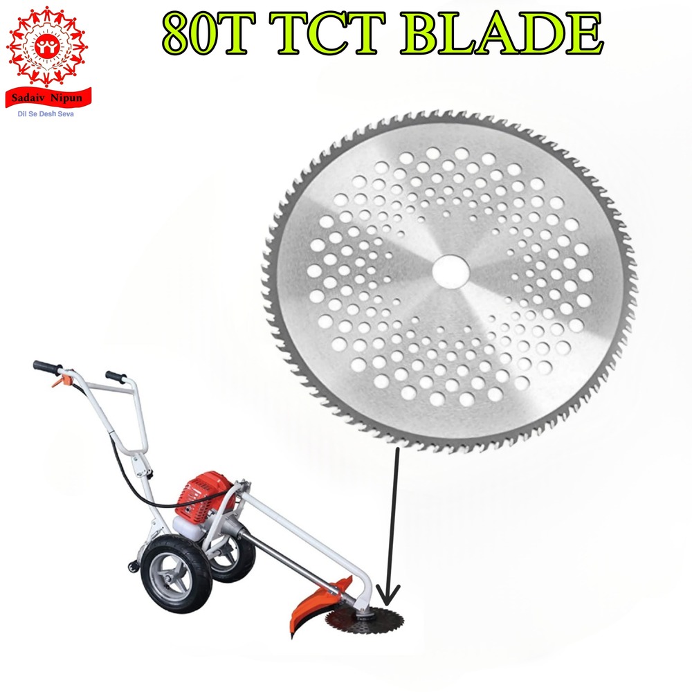 Bb005 Heavy-duty 2 T Blade For Brush Cutters Designed For 35cc, 52cc, 63cc, 72cc Trimmers Ideal For Efficient Crop And Tree Cutting