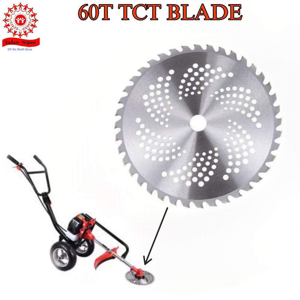 BB098 High-Performance 60T TCT Blade for Brush Cutters  Designed for 35cc, 52cc, 63cc, 72cc Trimmers  Ideal for Tree Pruning and Crop Cutting