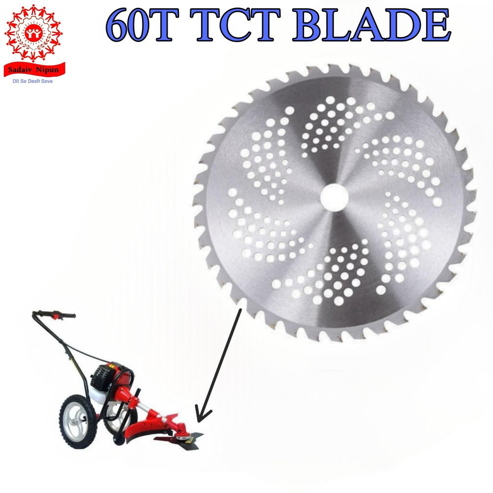 BB098 High-Performance 60T TCT Blade for Brush Cutters  Designed for 35cc, 52cc, 63cc, 72cc Trimmers  Ideal for Tree Pruning and Crop Cutting