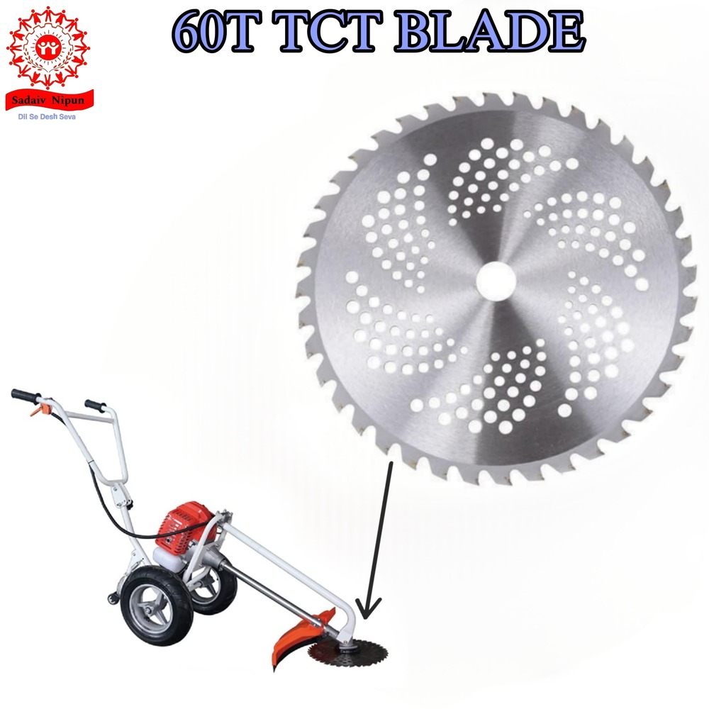 BB098 High-Performance 60T TCT Blade for Brush Cutters  Designed for 35cc, 52cc, 63cc, 72cc Trimmers  Ideal for Tree Pruning and Crop Cutting