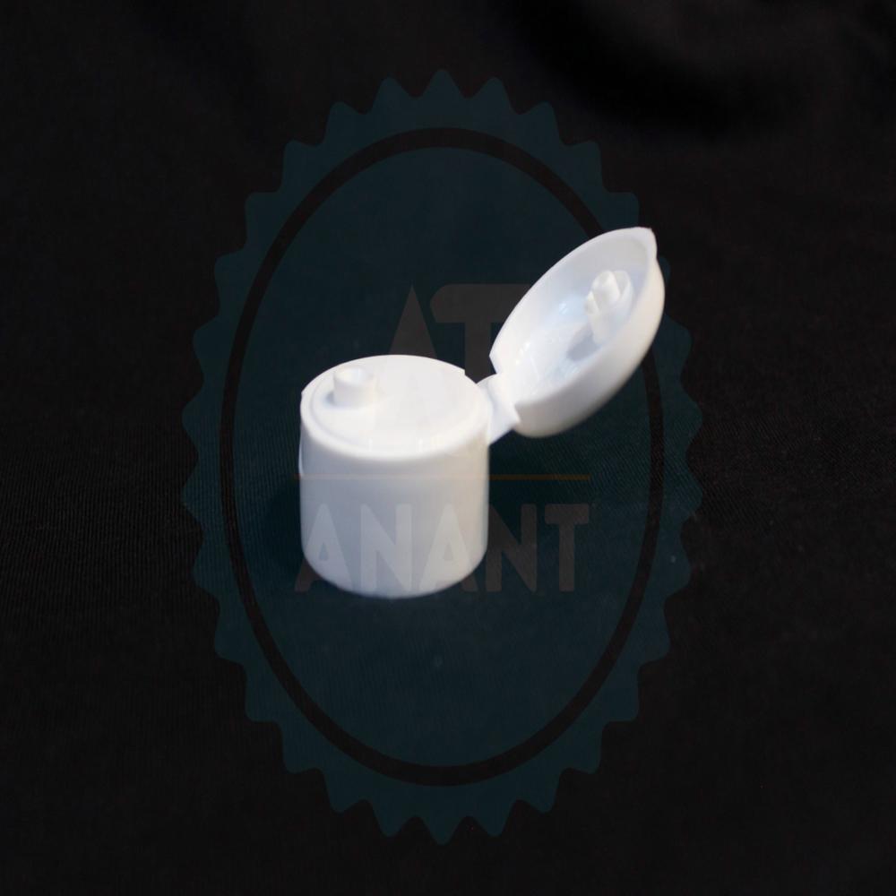 28 Mm 3-Start Flip Top Cap - Color: White