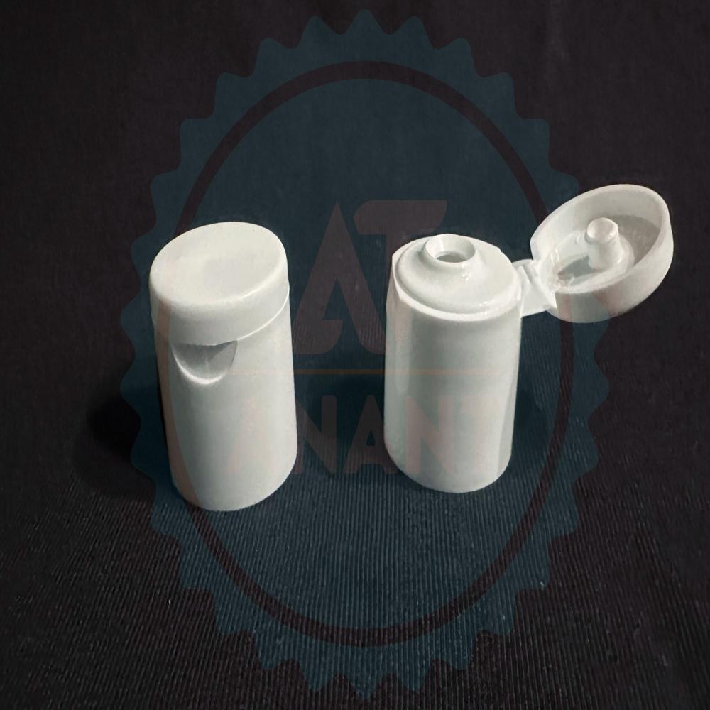 20 Mm Longneck Flip Top Cap - Color: White