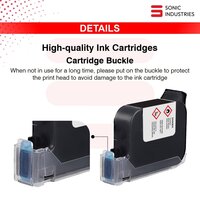 SONIC INDUSTRIES Blue Ink Cartridge (12.7mm) Designed for Pharma Industries